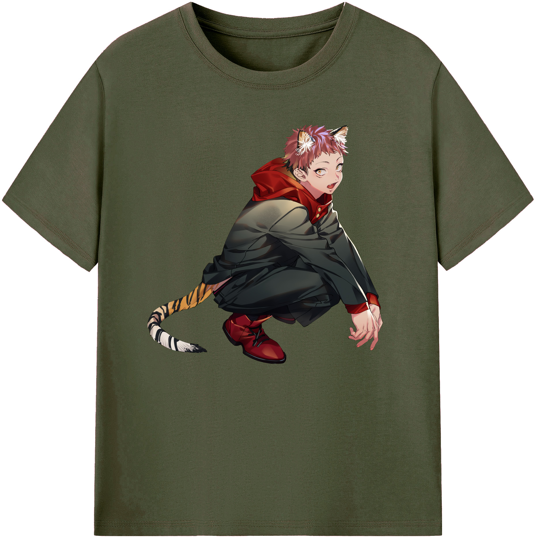 （画像用） 呪術廻戦 Jujutsu Kaisen 綿100％ メンズ半袖Tシャツ｜肌触りやわらか＆通気性